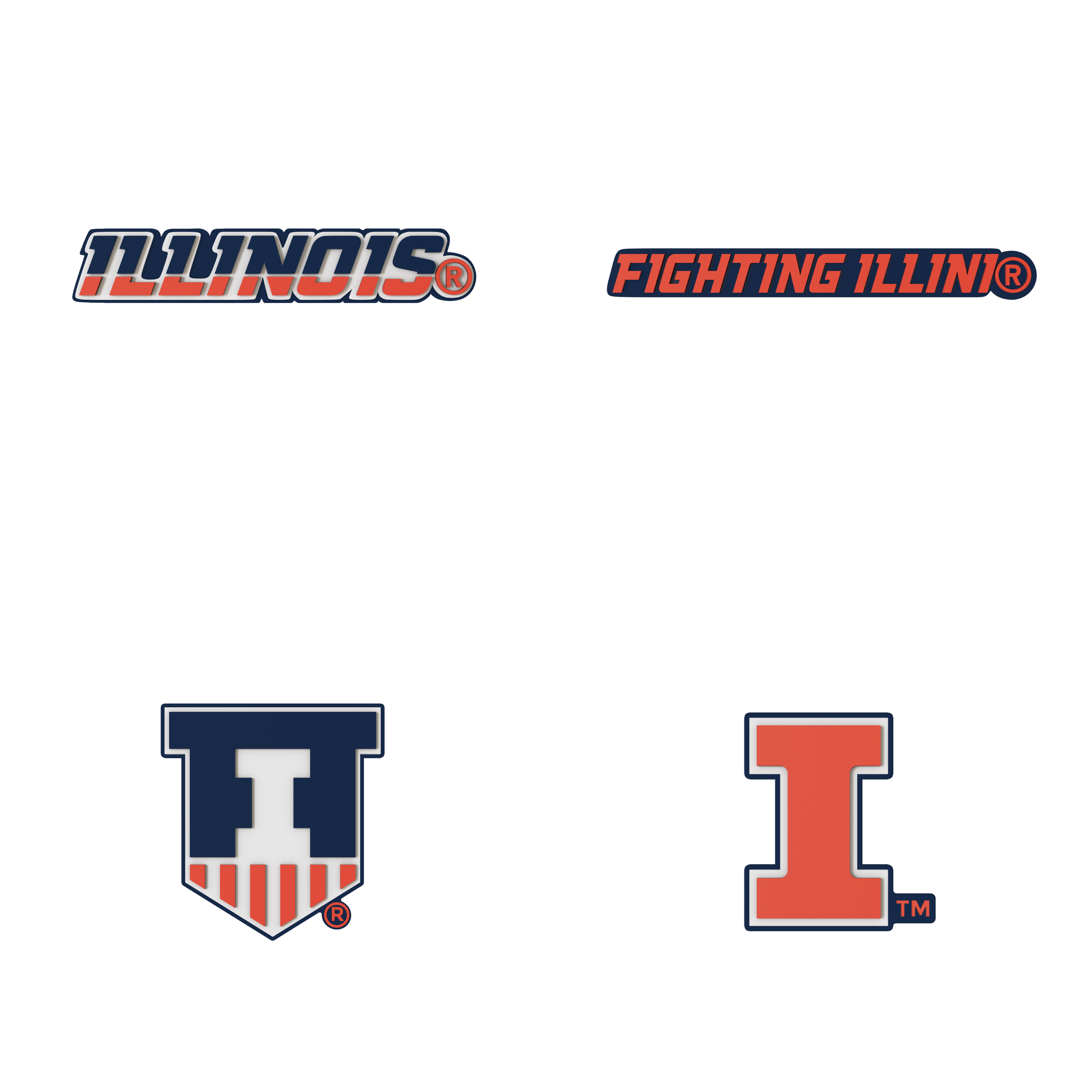 Budz | Illinois Fighting Illini | 4-Pack Bundle
